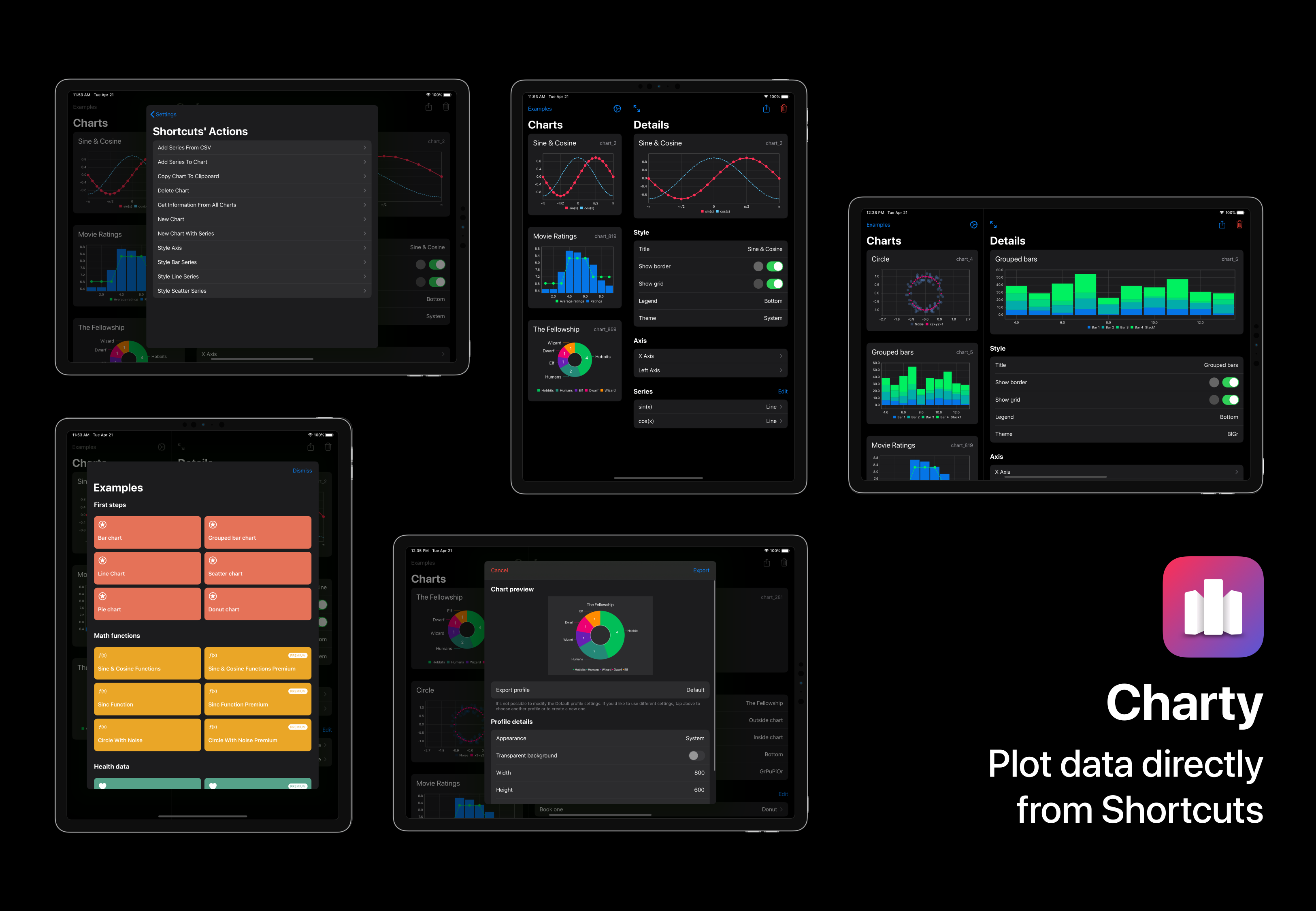 Charty - Create charts from Shortcuts