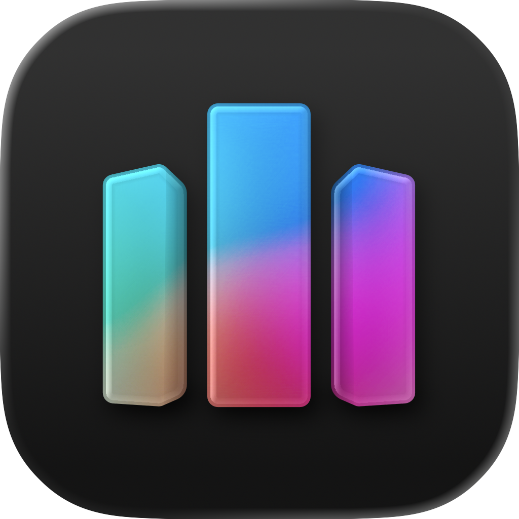 Charty app icon — dark